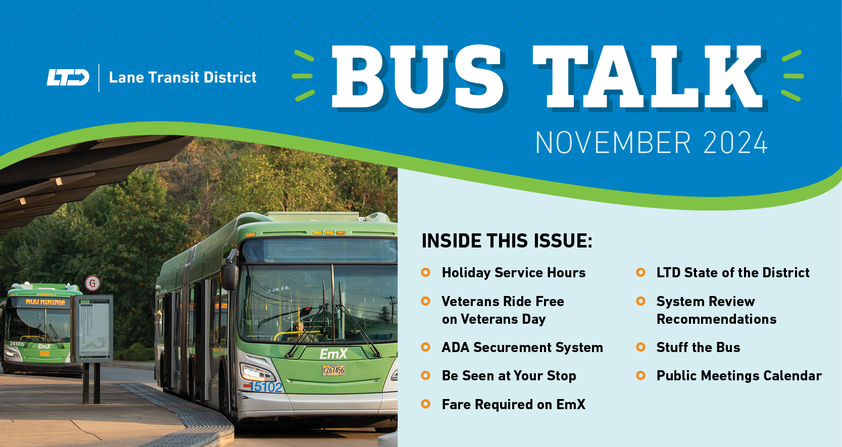 November 2024 Bus Talk Cover