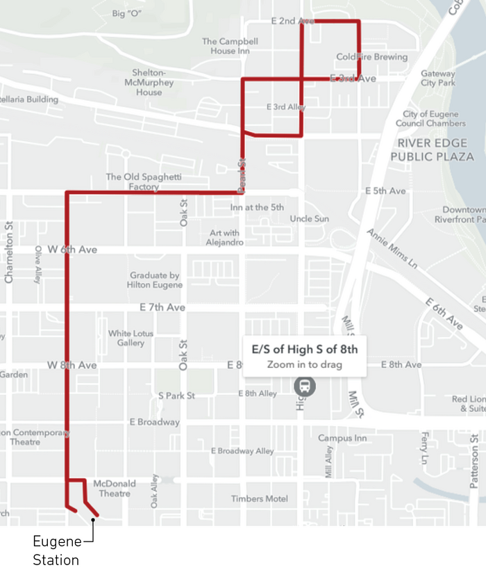 Route 1 - Existing Routing