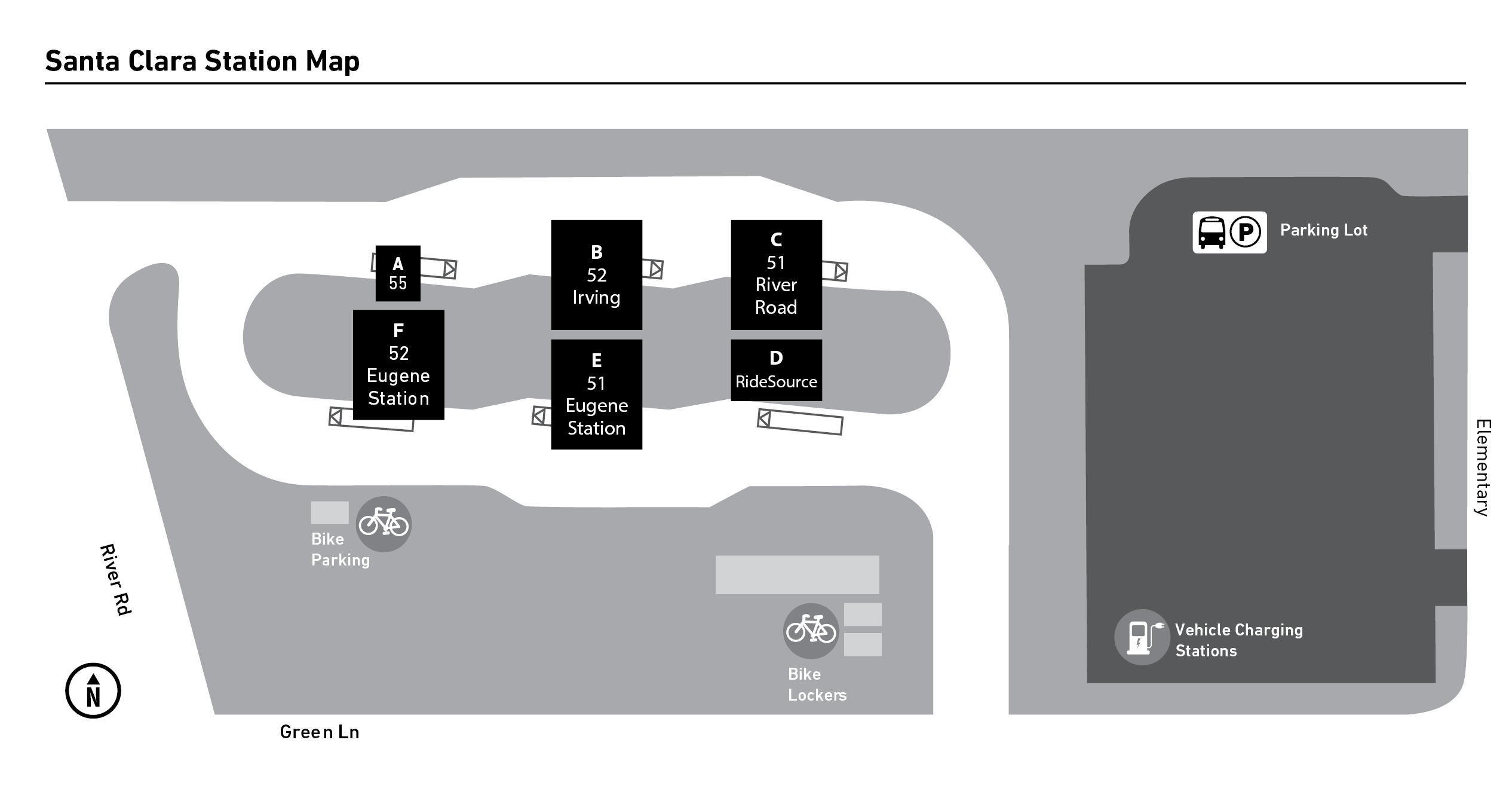 Santa Clara Station Map